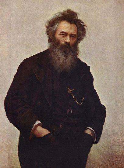  Portrait of Ivan Shishkin by Ivan Kramskoy,